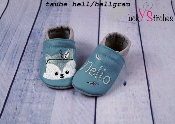 Lederpuschen Boho Fuchs 8